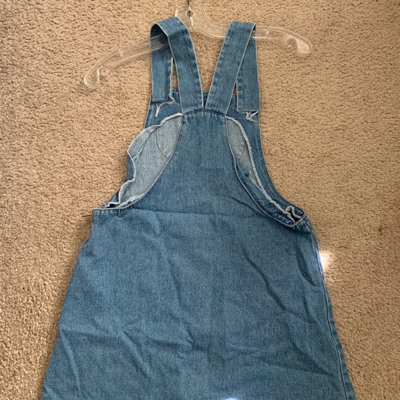 Denim Overall Dress - Picture 2 of 4